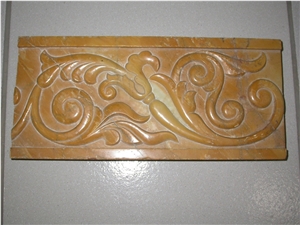 Citatah Beige Marble Carved Relief