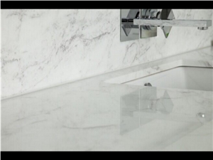 Tomorri White Pearl Marble Countertop