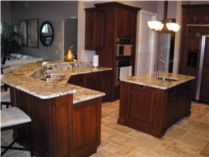 Exotic Brazil Granite Perimeter Counter and Island Top