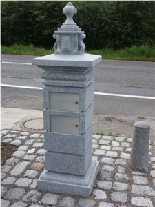 Granite Stone Carved Mailbox