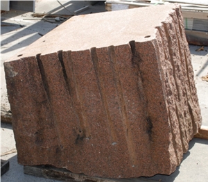 Red Granite Block