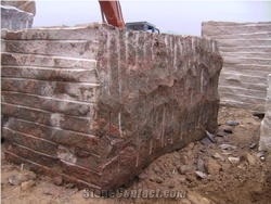 Red Granite Block