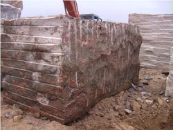 Red Granite Block