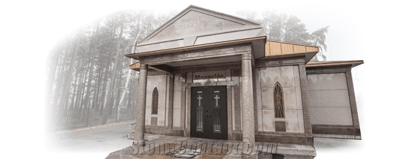 Astra Pink Granite Family Mausoleum