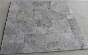 Silver Travertine Slabs & Tiles, Turkey Grey Travertine