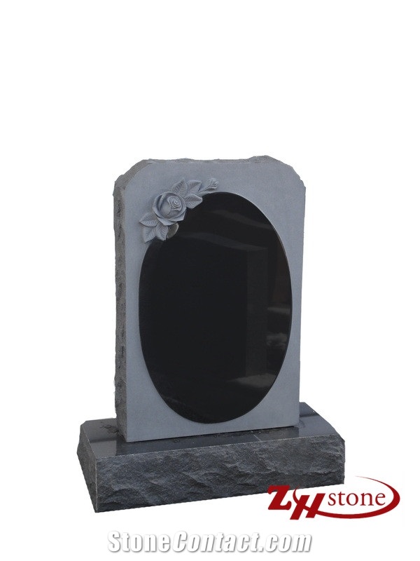 Asian Style Columns Tianshan Red Granite Tombstone Design/ Western Style Monuments/ Double Monuments/ Upright Monuments/ Headstones
