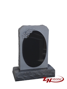 Asian Style Columns Tianshan Red Granite Tombstone Design/ Western Style Monuments/ Double Monuments/ Upright Monuments/ Headstones