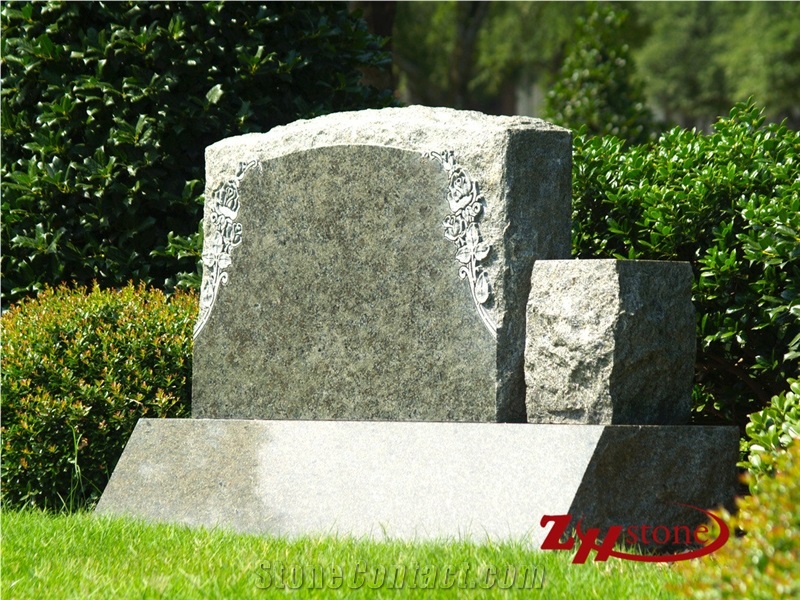 Cheap Pirce Polished Straight Three Pieces G654/ Gray Granite/ Impala Black Granite Tombstone Design/ Single Monuments/ Upright Monuments/ Headstones/ Monument Design