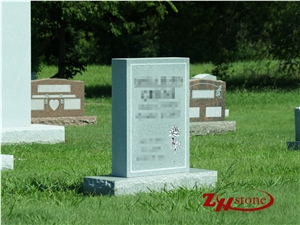 Cheap Price Good Quality Flat Top Double Design Sesame Gray/ Dark Gray/ G654/ Impala Black Granite Double Monuments/ Monument Design/ Western Style Tombstones/ Cemetery Tombstones/ Gravestone
