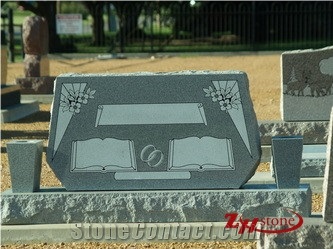 Cheap Price Polished Straight Sesame White/ G603 Granite Tombstone Design/ Western Style Monuments/ Headstones/ Monument Design/ Upright Monuments