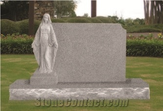 Good Quality Cheap Price Sandblast Exaggerated Serp Top G603/ Sesame White Granite Monumentdesign/ Western Style Monuments/ Cemetery Tombstones/ Gravestone/ Custom Monuments