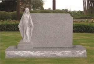 Good Quality Cheap Price Sandblast Exaggerated Serp Top G603/ Sesame White Granite Monumentdesign/ Western Style Monuments/ Cemetery Tombstones/ Gravestone/ Custom Monuments