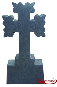 Good Quality Custom Cross G654/ Dark Gray/ Impala Black Granite Tombstone Design/ Monument Design/ Cross Tombstones/ Western Style Monuments/ Western Style Tombstones