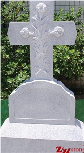 Good Quality Engraved Flowers Cross Upright Design Sesame White/ G603 Granite Tombstone Design/ Cross Tombstones/ Single Monuments/ Upright Monuments/ Engraved Headstones Good Quality Engraved Flowers Cross Upright Design Sesame White/ G603 Granite Tombstone Design/ Cross Tombstones/ Single Monuments/ Upright Monuments/ Engraved Headstones