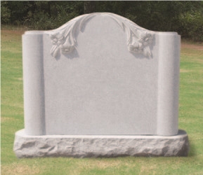 Good Quality Natural Serp with Flower Carving Verde Crystal Granite Tombstone Design/ Western Style Tombstone/ Single Monuments/ Upright Monuments/ Headstones