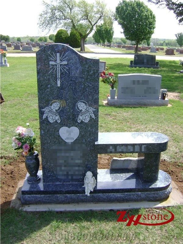 Good Quality Own Factory Child Usage Castle and Princess Engraving Tianshan Red Granite Tombstone Design/ Single Monuments/ Upright Monuments/ Engraved Headstones/ Engraved Tombstones/ Headstones