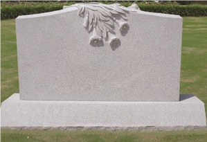 Good Quality Sandblast Serp Top with Morning Glory Carving Single Monuments/ Upright Monuments/ Engraved Tombstones/ Engraved Headstones/ Custom Monuments
