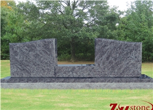 Good Quality Traditional Typical Wing Top Beveled Monument Bahama Blue/ Vizag Blue Granite Upright Monuments/ Family Monuments/ Bevel Headstones/ Double Monuments/ Gravestone Good Quality Traditional Typical Wing Top Beveled Monument Bahama Blue/ Vizag Blue Granite Upright Monuments/ Family Monuments/ Bevel Headstones/ Double Monuments/ Gravestone