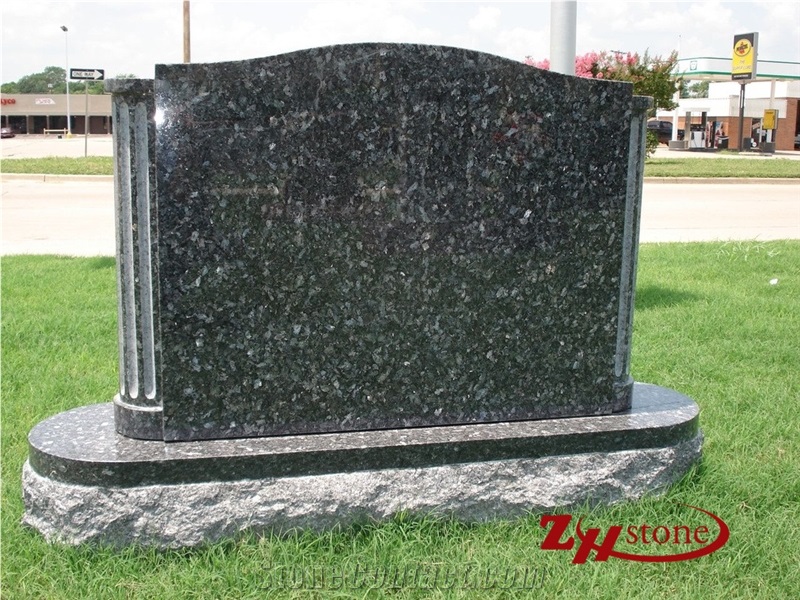 Good Quality Unique Design Curved Top with Cross Engraving Sunset Mahogany Granite Cross Tombstones/ Monument Design/ Western Style Monuments/ Cemetery Tombstones/ Gravestone