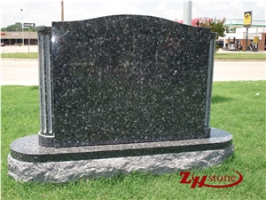 Good Quality Unique Design Curved Top with Cross Engraving Sunset Mahogany Granite Cross Tombstones/ Monument Design/ Western Style Monuments/ Cemetery Tombstones/ Gravestone