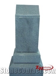 Goog Quality Rainbow Design Vizag Blue/ Bahama Blue Granite Tombstone Design/ Western Style Monuments/ Upright Monuments/ Headstones/ Monument Design