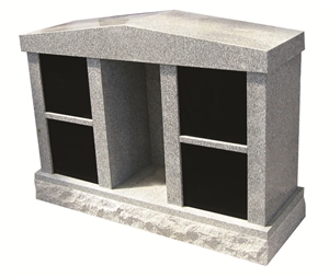 Owan Factory 12 Crypts Straight Design G603/ Sesame White/ Shanxi Black/ Absolute Black Granite Cremation Columbarium/ Columbarium/ Cemetery Colubarium