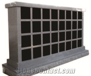 Owan Factory 12 Crypts Straight Design G603/ Sesame White/ Shanxi Black/ Absolute Black Granite Cremation Columbarium/ Columbarium/ Cemetery Colubarium