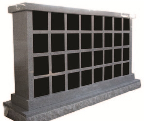 Owan Factory 12 Crypts Straight Design G603/ Sesame White/ Shanxi Black/ Absolute Black Granite Cremation Columbarium/ Columbarium/ Cemetery Colubarium