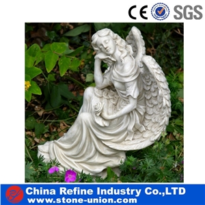 Antique Marble Figure Statue Factory, Sleeping Angel Statue Wholesale, Figure Statue , Refine Marble Angel Statue