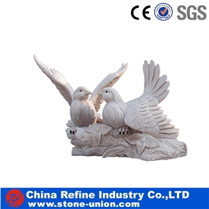Beige Granite Animal Carving, Natural Granite Sculpture