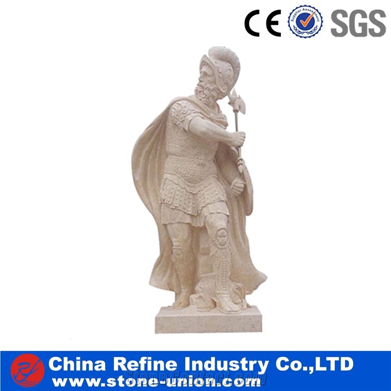 Beige Marble Sculpture,Garden Sculpture,Outdoor Sculpture, Yellow Marble Garden Sculpture