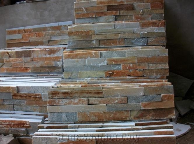 Beige Quartzite Tiles , Cheap Culture Stone from China , European Style Culture Stone