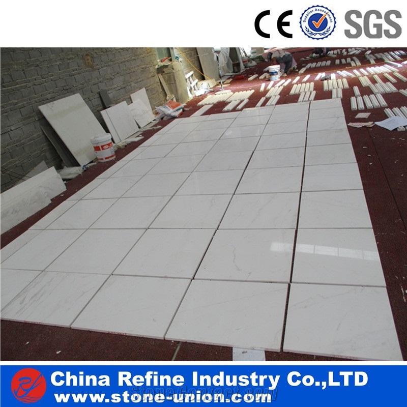 Factory Low Price Polished Volakas Marble Tiles White Marble,Branco Volakas,Dramas White,Macedonian White,Volakas Drama White,Volakas Dramas White