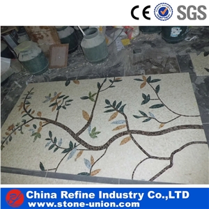 Flower Marble Mosaic Tile , Art Mosaic Pattern,Marble Mosaic Tile Picture Pattern,Mosaic Design Patterns,Mosaic Patterned Tile
