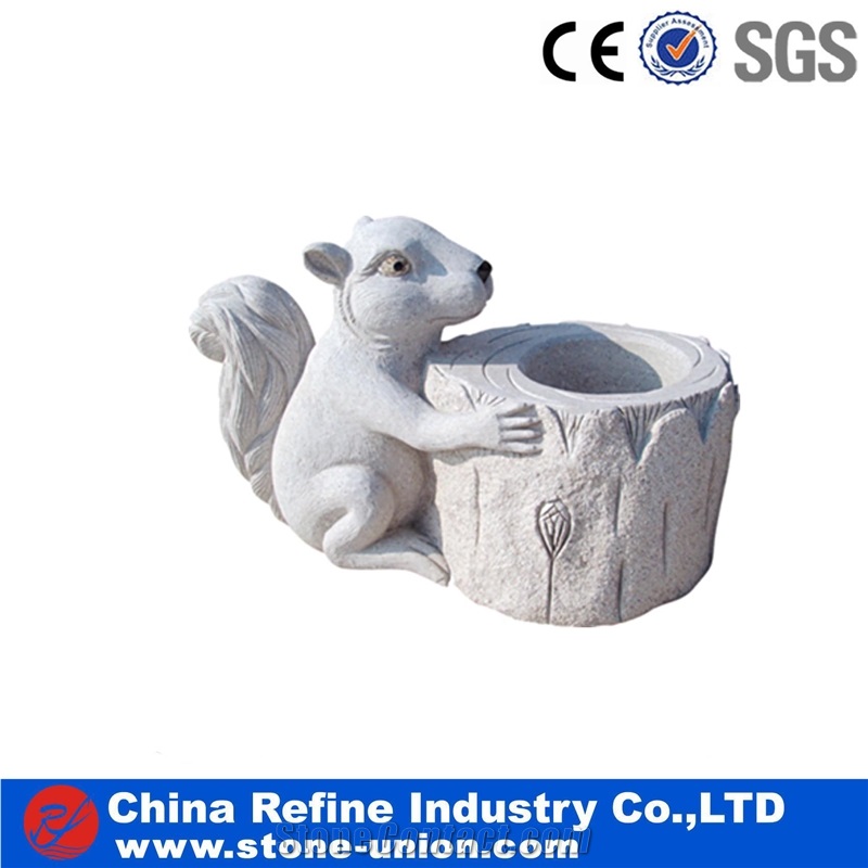Granite Animal Carving,White Granite Sculpture, Statue