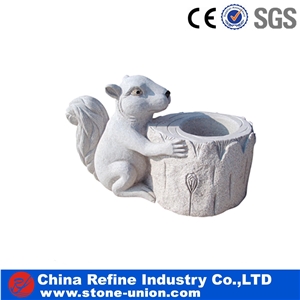 Granite Animal Carving,White Granite Sculpture, Statue