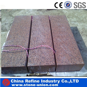 Natural Best Price G386 Granite Kerbstone, Shidao Red Granite Cube Stone, G386 Landscape Paver Stone