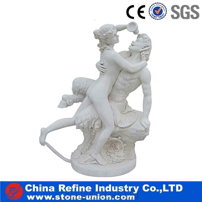 Natural White Marble Figure Statues, Handcarved Sculptures, Western Style Marble Human Sculptures & Statues
