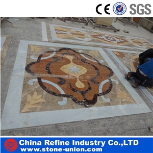 New Design Home Decoration Marble Waterjet Medallions Tile with High Quality,Marble Flooring Mosaic Inlay,Modern Tiles Pattern Design