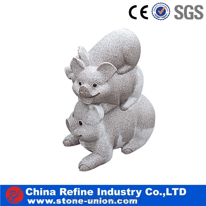 Pig Sculptures, Animal Sculptures, Granite Statues, Stone Sculptures, Handcarved Sculptures