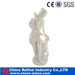 Western Style Statues, White Marble Human Sculptures & Statues, Sculpture Design,White Marble Human Garden Sculpture