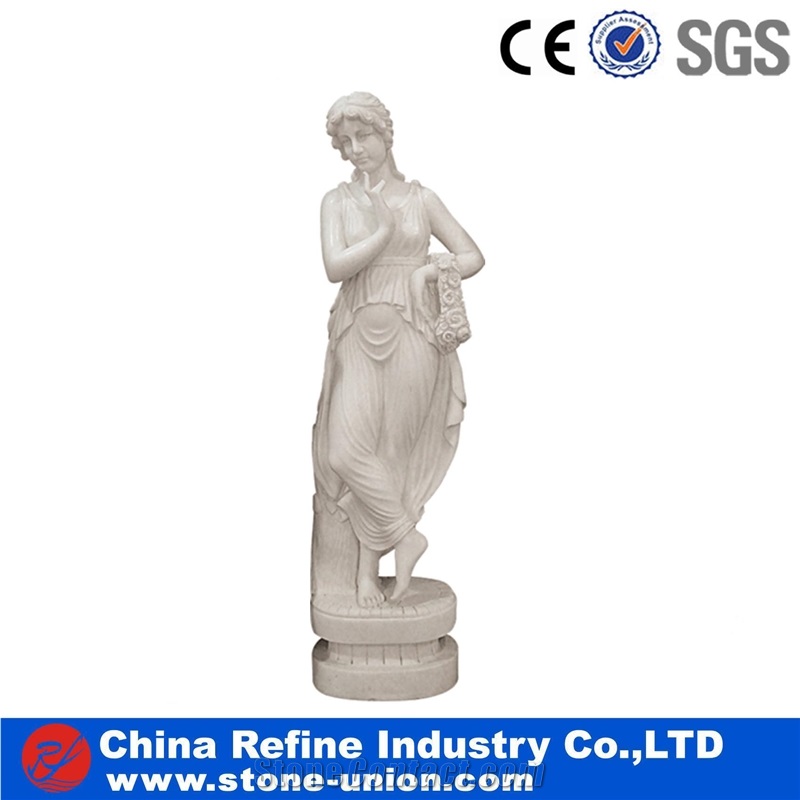 Western Style Statues, White Marble Human Sculptures & Statues, Sculpture Design,White Marble Human Garden Sculpture