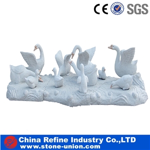 White Granite Animal Carving,White Granite Sculpture, Statue