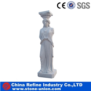 White Granite Sculpture ,Human Sculptures,Statues,Western Statues,Garden Sculpture