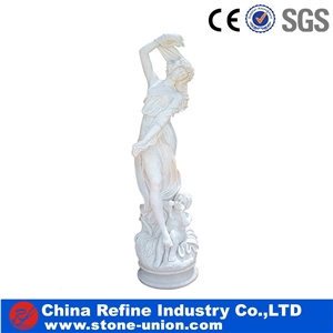 Woman Stone Sculptures,Western Figure Statue,Outdoor