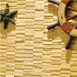 Beige Marble Split Face Mosaic