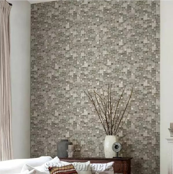 Perlino Bianco Marble Mosaic