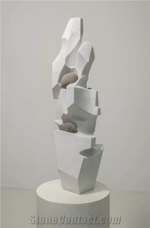 White Marble Statue / Black Marble Statue / Stone Art / Stone Design