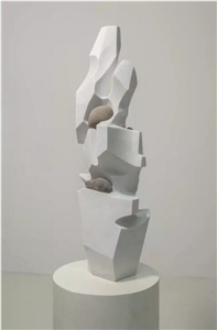 White Marble Statue / Black Marble Statue / Stone Art / Stone Design