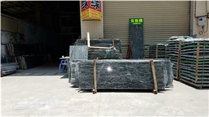 China Green Sea Wave Granite Slabs / Verde Ocean Green Granite Tiles for Building Walling Cladding